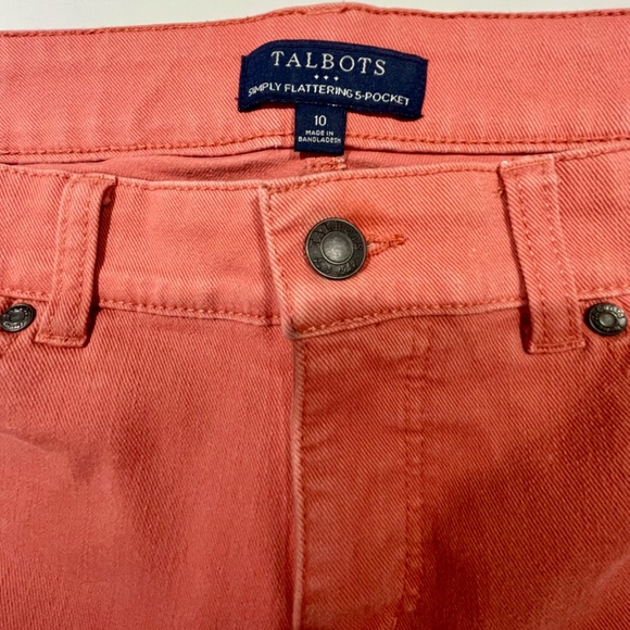 Talbots Denim - TALBOTS Jeans, Light Burnt Orange, Size 10